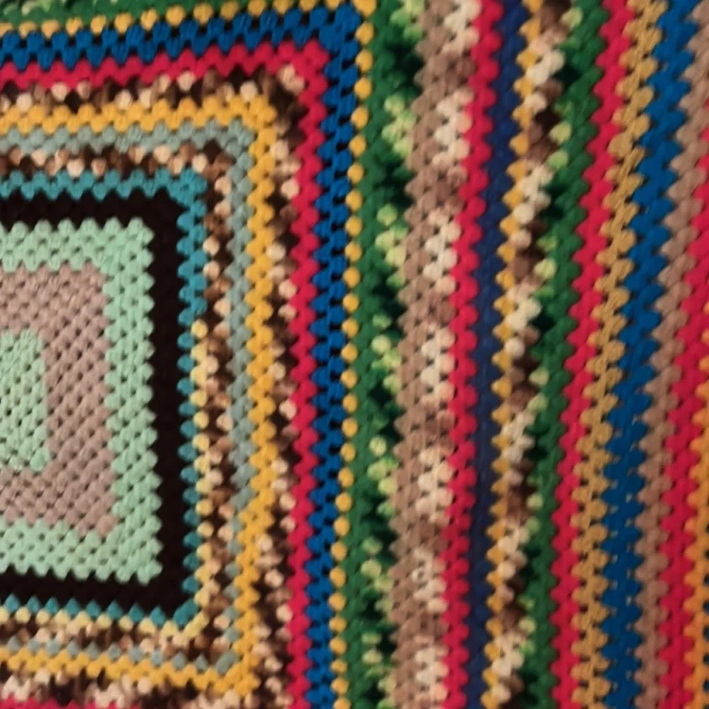 Multi color Aphgan Blanket 59” x 45”
